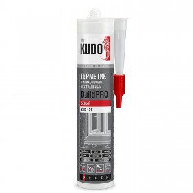 Герметик силиконовый Kudo Proff BuildPro SMS-131 нейтральный белый 280 мл, шт
