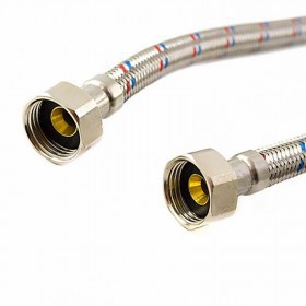 Гибкая подводка для воды 1/2 ВР(г) х 1/2 ВР(г) 50 см, шт