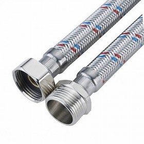 Гибкая подводка для воды 1/2 ВР(г) х 1/2 НР(ш) 80 см, шт