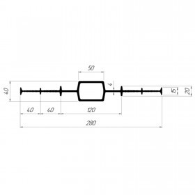 Гидрошпонка Технониколь Фундамент ДШ-В-280, 25 пог.м/бухта