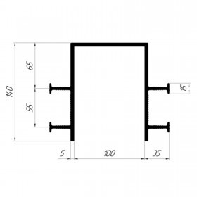 Гидрошпонка Технониколь Фундамент ДШП-140-4-100, 20 пог.м/бухта