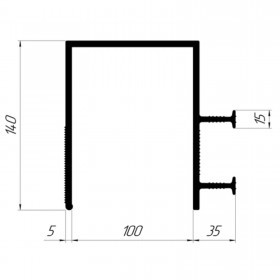 Гидрошпонка Технониколь Фундамент ДШП-140-4-100 Рем, 20 пог.м/бухта
