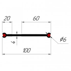 Гидрошпонка Технониколь Фундамент ТПС-В-100-2, 30 пог.м/бухта