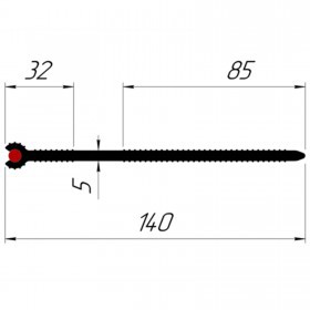 Гидрошпонка Технониколь Фундамент ТПС-В-140-1, 30 пог.м/бухта