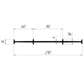 Гидрошпонка Технониколь Фундамент ТШВ-210-4, 25 пог.м/бухта