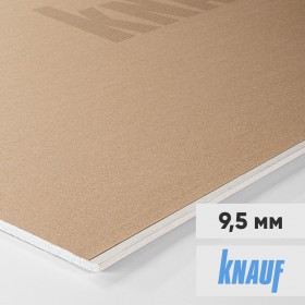 Гипсокартон Knauf ГКЛ 2000х1200х9,5 мм, лист