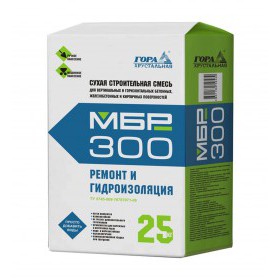 Ремонтная смесь для бетона Гора Хрустальная МБР 300М зимняя 25 кг, шт
