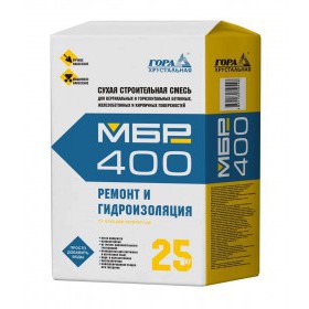 Ремонтная смесь для бетона Гора Хрустальная МБР 400 25 кг, шт