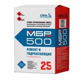 Ремонтная смесь для бетона Гора Хрустальная МБР 500 25 кг, шт
