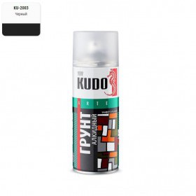 Грунт-аэрозоль Kudo универсальный черный 520 мл, шт