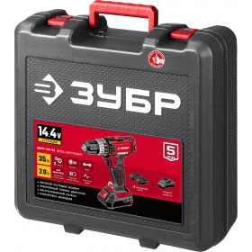 Дрель-шуруповерт Зубр 14.4 В, 2 АКБ, 2 Ач, в кейсе ДШЛ-145-22