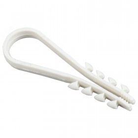 Дюбель-хомут 11-18 мм нейлон белый, 100 шт/упак