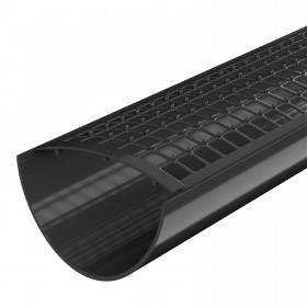 Желоб водосточный 1500 мм ТехноНиколь/Verat 125/82 мм черный, 5 шт/упак