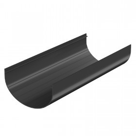 Желоб водосточный 3000 мм ТехноНиколь Оптима 120/80 мм черный, 5 шт/упак