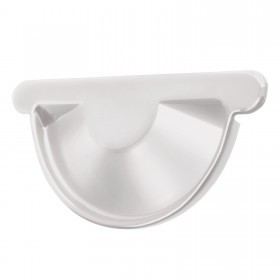 Заглушка желоба Grand Line Optima 125/90 мм Ral 9003 белый, шт