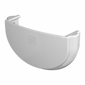 Заглушка желоба ТехноНиколь Оптима 120/80 мм Ral 9003 белый, 10 шт/упак