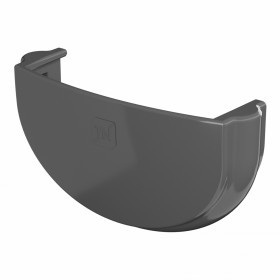 Заглушка желоба ТехноНиколь Оптима 120/80 мм Ral 7024 серый, шт