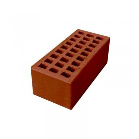 Кирпич керамический лицевой РКЗ полуторный пустотелый 1,4НФ М125-150 Красный (500 шт/пал), паллет