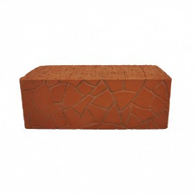 Кирпич керамический рядовой РКЗ полуторный полнотелый 1,4НФ М150-200, 308 шт/паллет