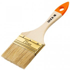 Кисть плоская 75 мм натуральная щетина Dexx, шт