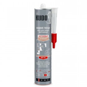 Клей жидкие гвозди Kudo KBK 410 монтажный универсальный каучуковый для зеркал 300 мл, шт