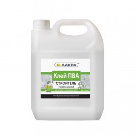 Клей ПВА Лакра Строитель 4 кг, шт