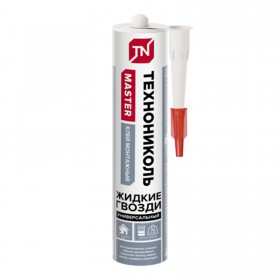 Клей жидкие гвозди Технониколь Master универсальный акриловый белый 280 мл, 12 шт/упак