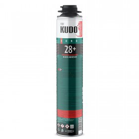 Клей-пена Kudo PROF 28+ для строительных блоков и кирпича 1000 мл, шт