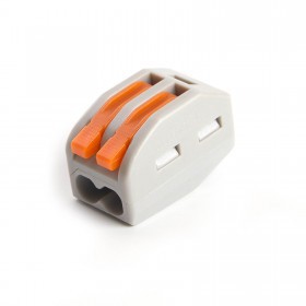 Клемма монтажная 2-х проводная 0,08-2.5(4) мм² с рычажком, 5 шт/упак