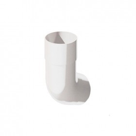 Колено трубы 135 градусов ТехноНиколь/Verat 125/82 мм Ral 9003 белый, шт