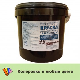 Краска Акрилон ВД-АК 102/2 фасадная усиленная водно-дисперсионная силиконизированная, база, 15 кг/ 10 л, шт