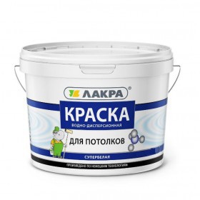 Краска Лакра Для потолков супербелая 6,5 кг, шт