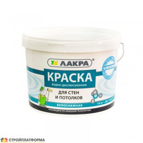 Краска Лакра Для стен и потолков белоснежная 6,5 кг, шт