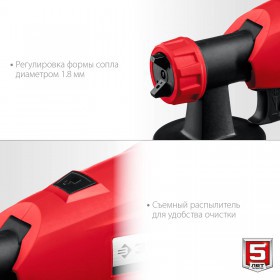 Краскопульт электрический воздушный Зубр 350 Вт КПЭ-350