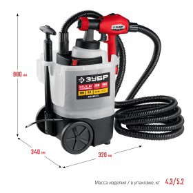 Краскопульт электрический воздушный Зубр 750 Вт КПЭ-750