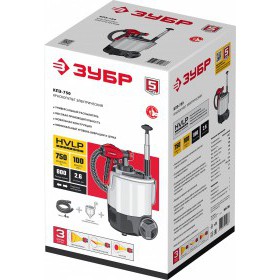 Краскопульт электрический воздушный Зубр 750 Вт КПЭ-750