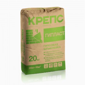 Шпаклевка гипсовая КРЕПС Гипласт финишная, слой 1-10 мм, 20 кг, шт