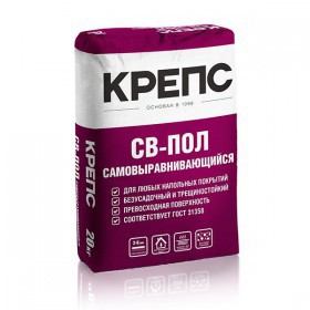 Ровнитель КРЕПС СВ-Пол самонивелирующийся финишный 20 кг, шт