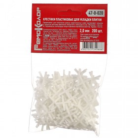 Крестики для плитки 2,0 мм, 200 шт/упак