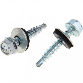 Саморез кровельный сверло 4,8х29 мм металл-дерево оцинкованный, 250 шт/упак