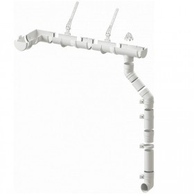 Кронштейн желоба металлический Docke Premium 120/86 мм Ral 9003 пломбир, шт