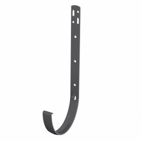 Кронштейн желоба металлический ТехноНиколь Оптима 120/80 мм Ral 7024 серый, шт