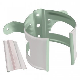 Держатель трубы на дерево Grand Line Optima 125/90 мм Ral 9003 белый, шт