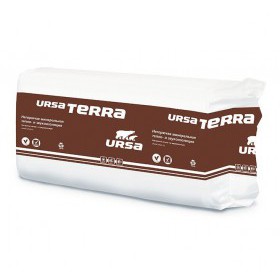 Минеральная вата URSA TERRA PRO 37 PN 1250х610х50 мм, 20 шт/упак