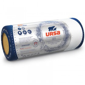 Минеральная вата URSA GEO М-25Ф 4500х1200х100 мм, фольгированная, упак