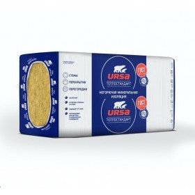 Минеральная вата URSA GEO ТеплоСтандарт 1230х610х100 мм, 6 шт/упак