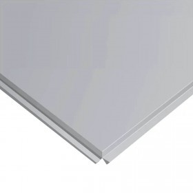 Кассета потолочная Албес AP600 Line 600х600 мм 0,3 мм, алюминиевая, белая матовая, шт