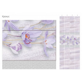 Панель ПВХ Крокус с глиттером серебро 2700х250х8 мм, 12 шт/упак