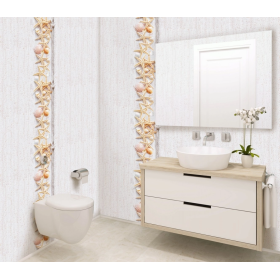 Панель ПВХ Морской бриз фон 2700х250х9 мм, 10 шт/упак