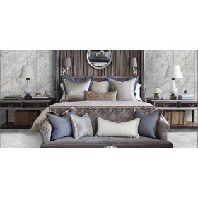 Панель ПВХ Unique Марвин Серый Дуо 2700х250х8, 6 шт/упак